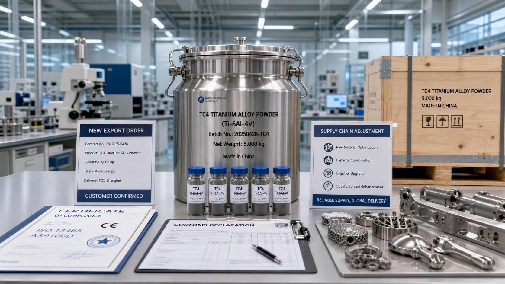 US Sets Temporary Duty on Chinese TC4 Titanium Powder