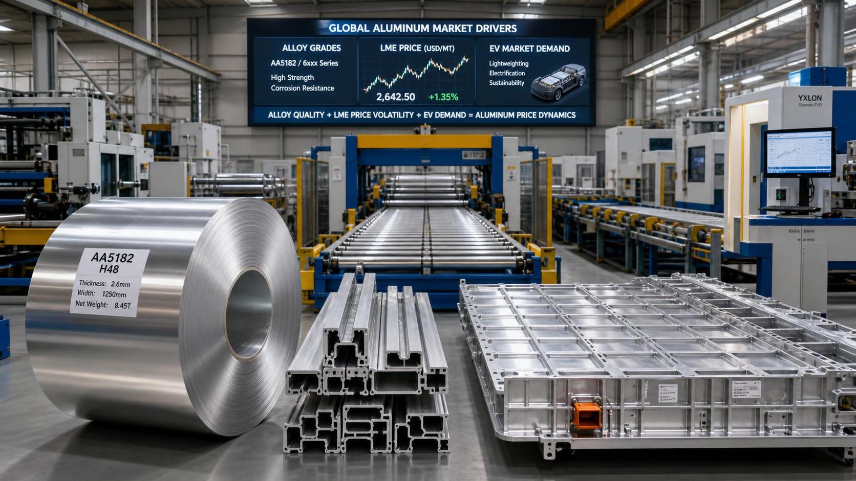 What Drives Automotive Aluminum Price: Alloy Grade, LME Trends, and EV Demand