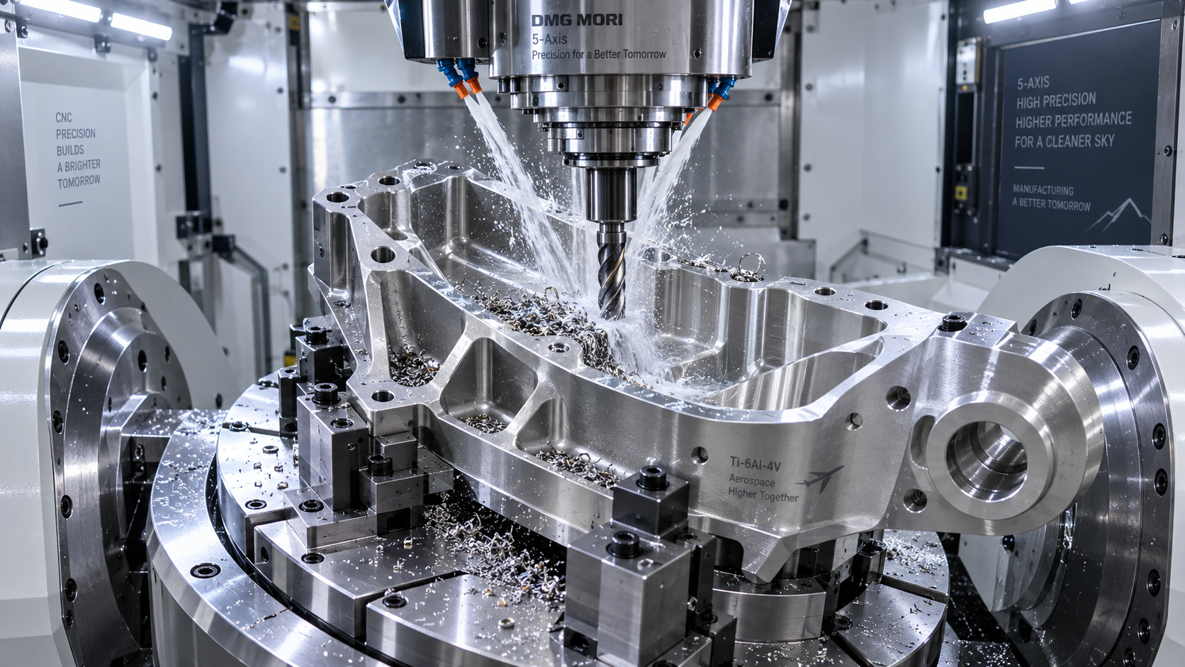 Titanium Machining Process: How Tooling, Coolant, and Speed Control Cutting Heat