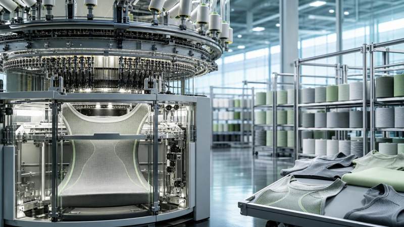 How seamless knitting machinery reduces waste in production