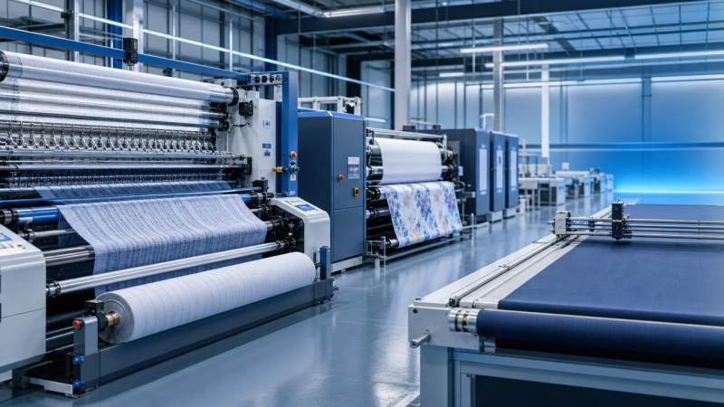 What smart textile production changes on a busy factory floor