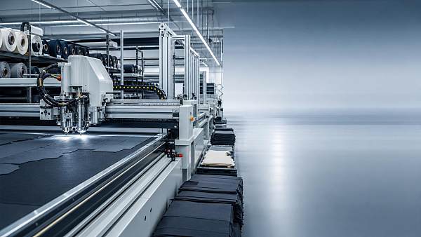Does automated fabric cutting save floor space?