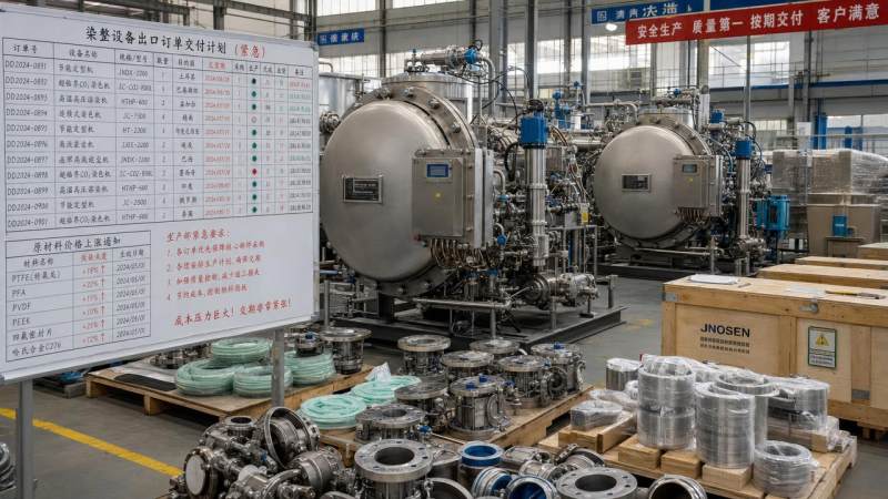 Fluoropolymer Price Hikes Raise Export Costs for Dyeing Equipment