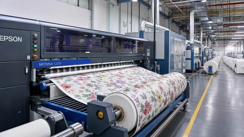Shaoxing Starts Commercial Micro-piezo Single-pass Textile Printing