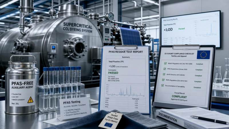 EU REACH Sets Fluoride Limit for Supercritical CO₂ Dyeing Aids