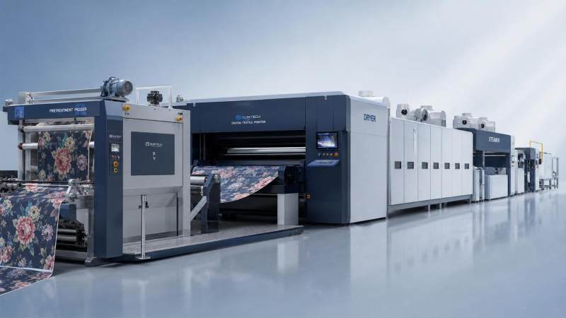 Textile Machinery Solutions for Digital Printing: Key Equipment from Pretreatment to Fixation