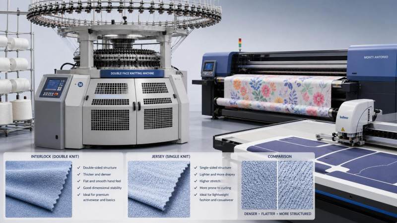 Knitting Machine Guide: What Interlock Knitting Is and When It Outperforms Jersey