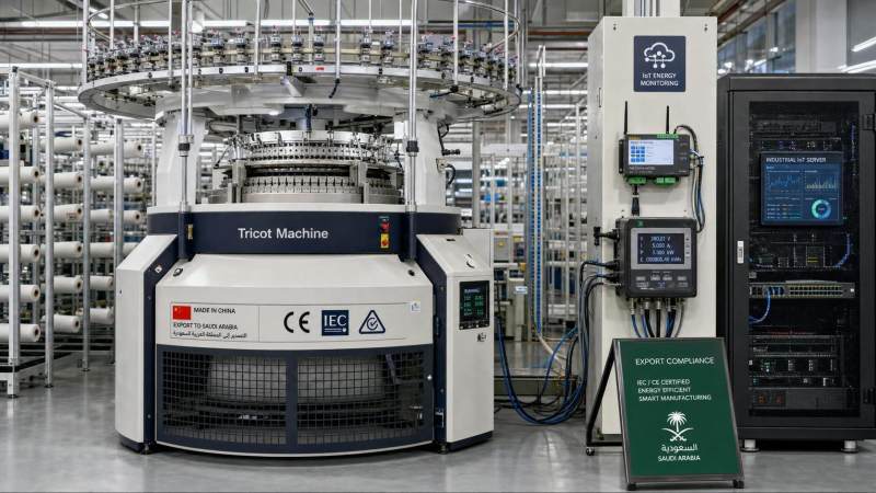 Saudi SASO Mandates IoT Energy Modules for Tricot Machines