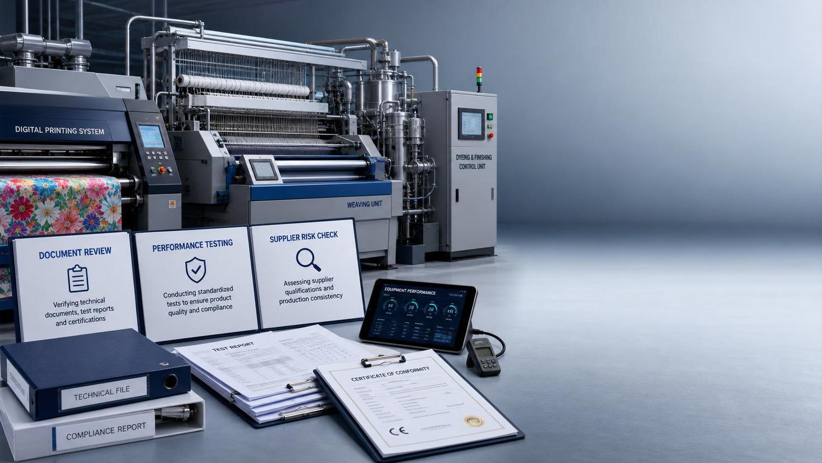 Textile Machinery Sourcing Compliance Checklist: Documents, Testing, and Supplier Risks
