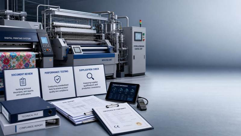 Textile Machinery Sourcing Compliance Checklist: Documents, Testing, and Supplier Risks