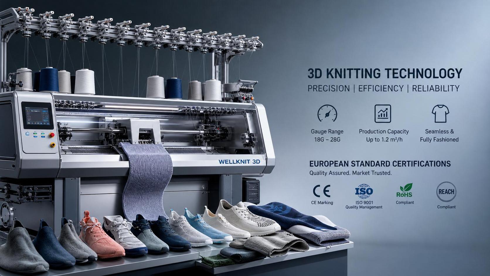 3D Knitting Machine Europe: How to Compare Gauge, Output, and Certification Before Buying