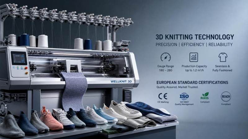 3D Knitting Machine Europe: How to Compare Gauge, Output, and Certification Before Buying