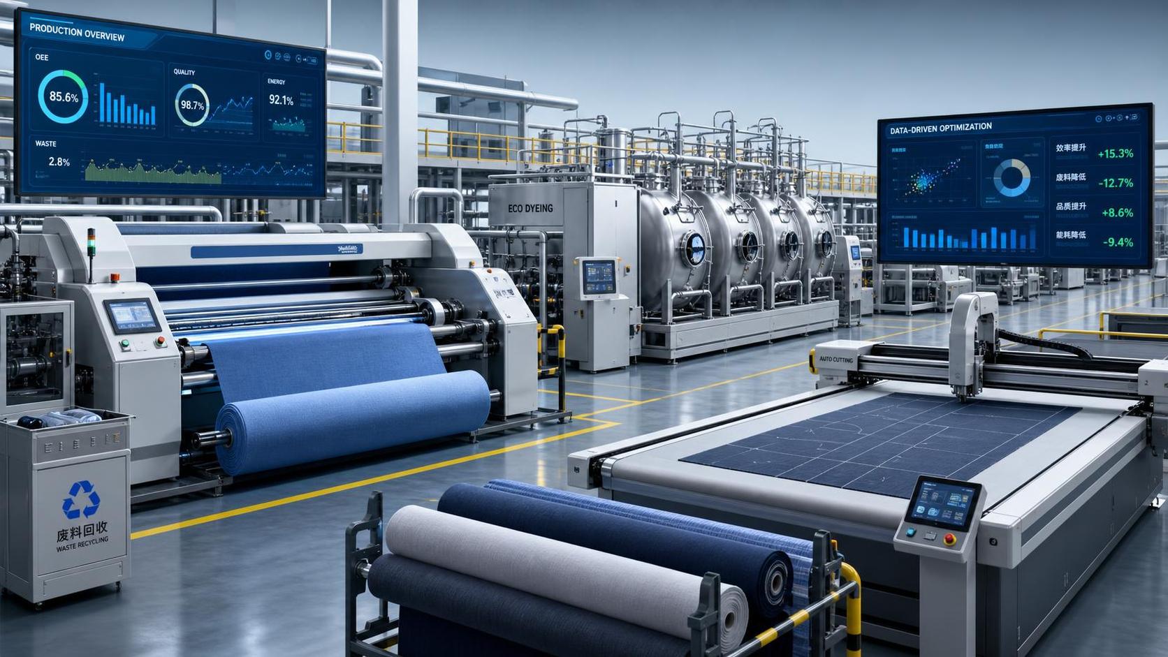 How Textile Manufacturing Intelligence Analytics Helps Mills Cut Waste and Improve OEE