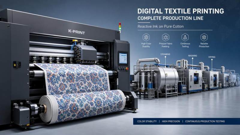 How to Evaluate Digital Textile Printers with Reactive Ink for Cotton Production