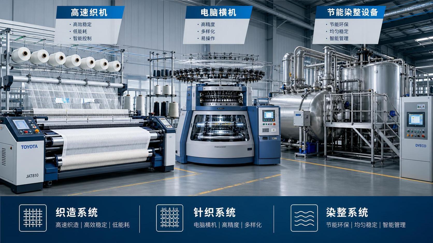 Textile Machinery Guide: How to Compare Looms, Knitting and Dyeing Systems
