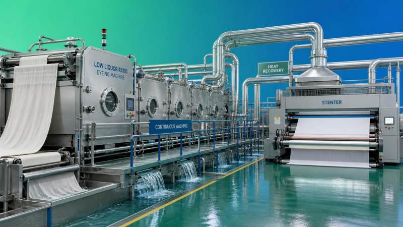 Sustainable Textile Processing for Woven Fabrics: Reducing Water and Energy Use