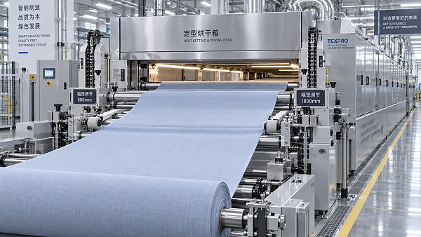 How Long Does It Take to Change Fabric Width on a Stenter Machine?