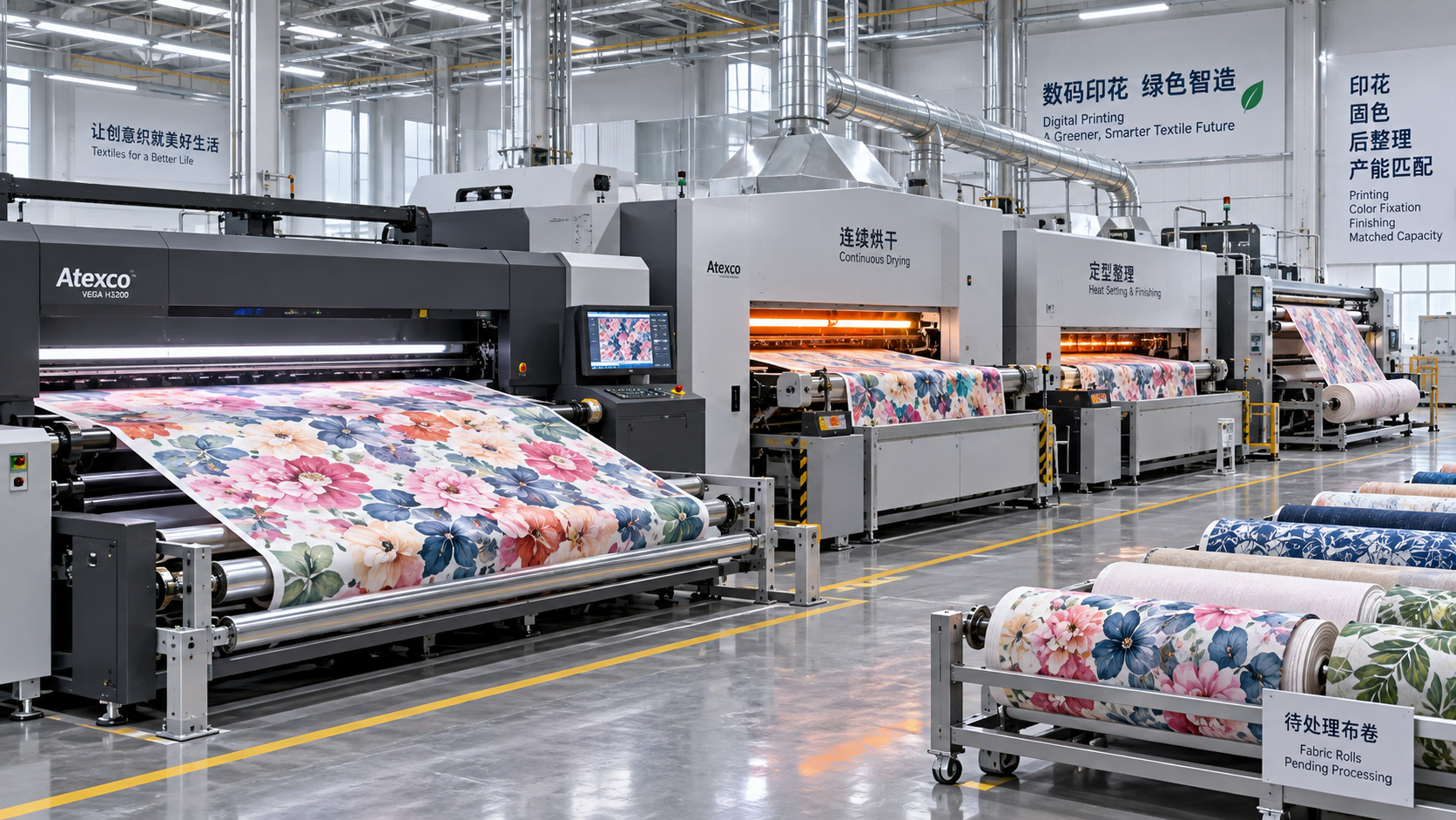 Can Fabric Printing Machines Match Existing Finishing Line Speeds?