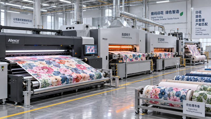 Can Fabric Printing Machines Match Existing Finishing Line Speeds?