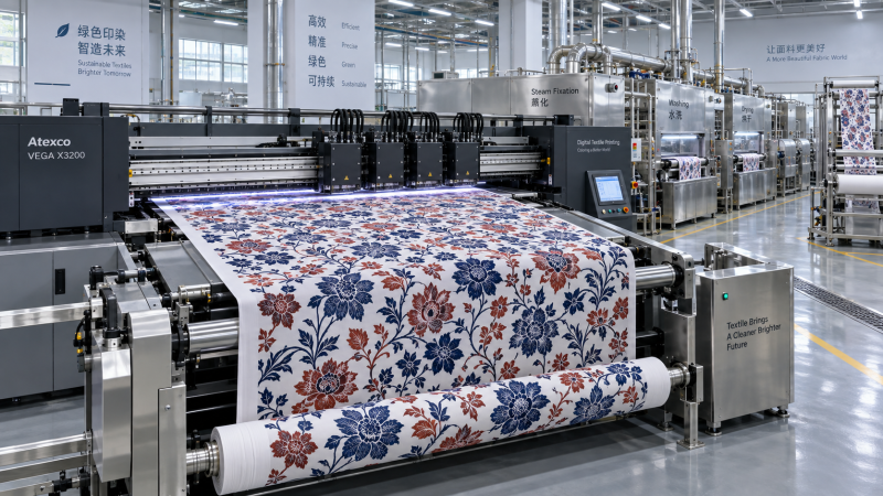 When does reactive printed cotton fabric need single-pass printing?
