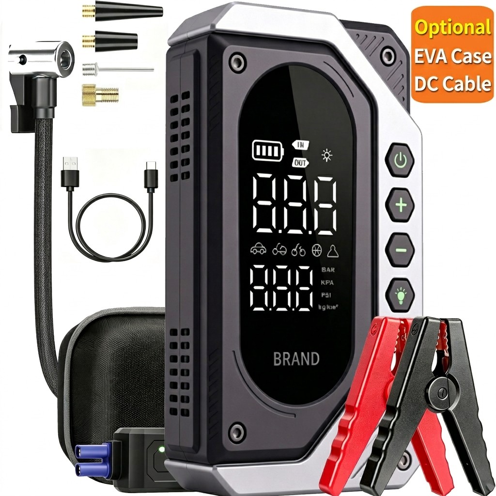 Car emergency starting power supply wireless charging car air pump with fire all-in-one machine battery with electric treasure air pump APS-540