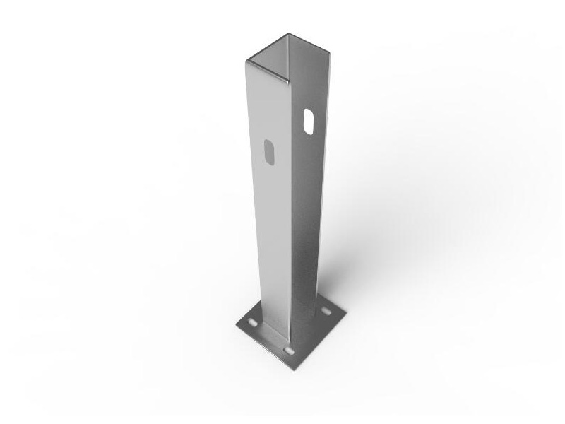 Placa de base para poste em U
