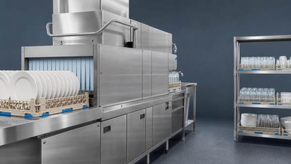 Do high-speed dishwashers cut wait time or raise costs?