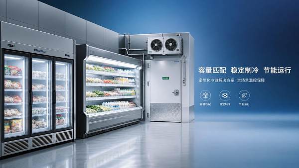 How should retail cold chain equipment be sized?
