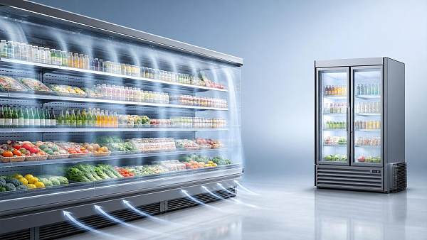 What makes retail display coolers lose cold air?