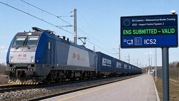 ICS2 ENS Mandate Takes Effect for China-Europe Rail at EU Entry Points on June 1, 2026