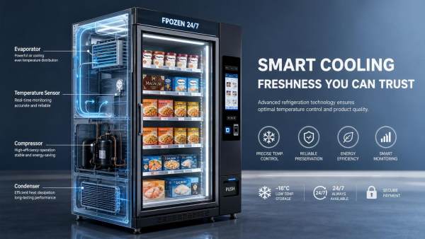 Vending Machine Technology for Frozen Food: Cooling Methods, Sensors, and Failure Risks