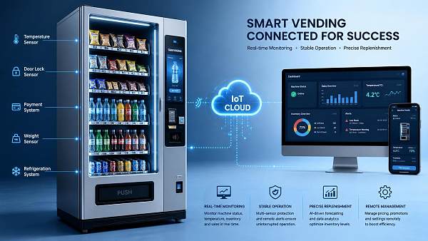 How IoT-Connected Vending Machine Technology Improves Uptime and Remote Control