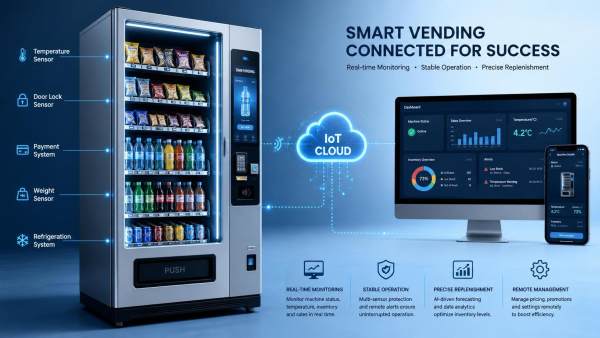 How IoT-Connected Vending Machine Technology Improves Uptime and Remote Control
