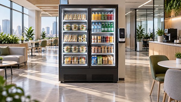 When does self-checkout vending ease queues during peak workplace breaks?