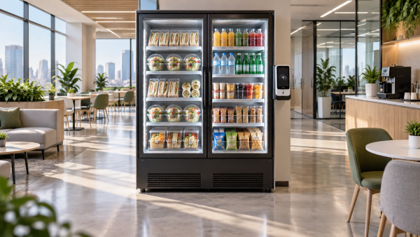 When does self-checkout vending ease queues during peak workplace breaks?