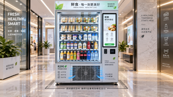 What R290 refrigeration system requirements apply to fresh food vending?