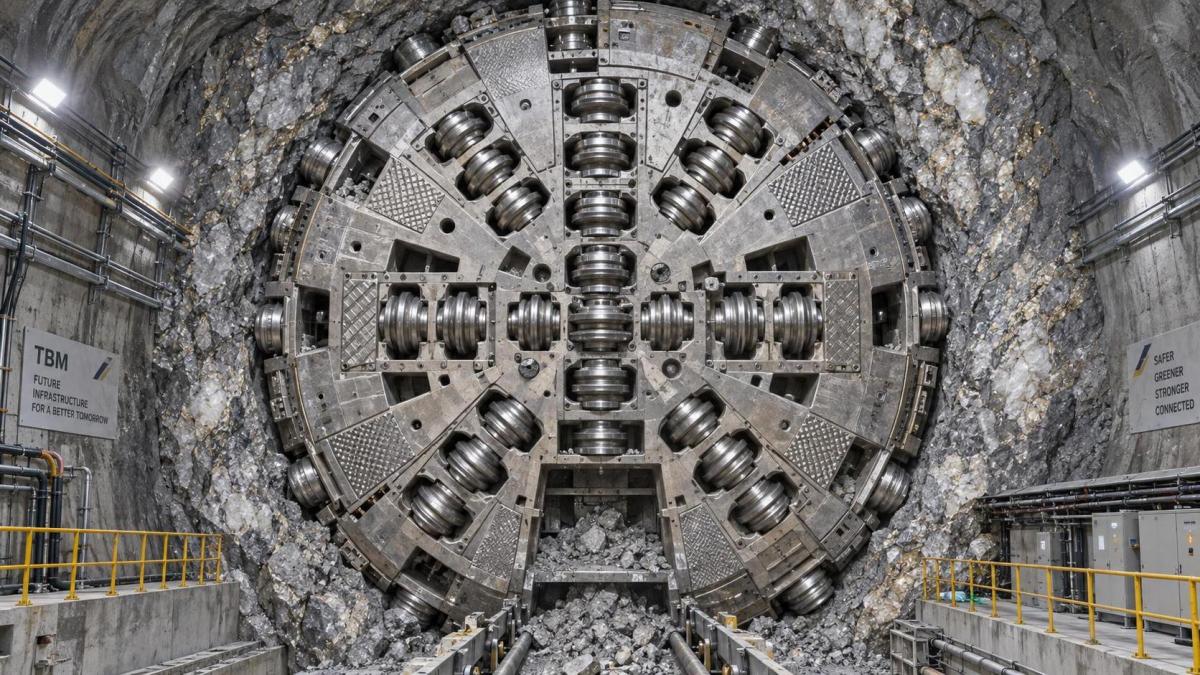 How TBM cutterheads should match abrasive rock conditions