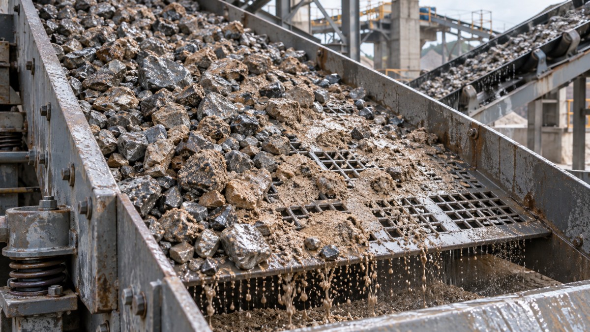 How feed moisture affects screening efficiency in aggregate processing