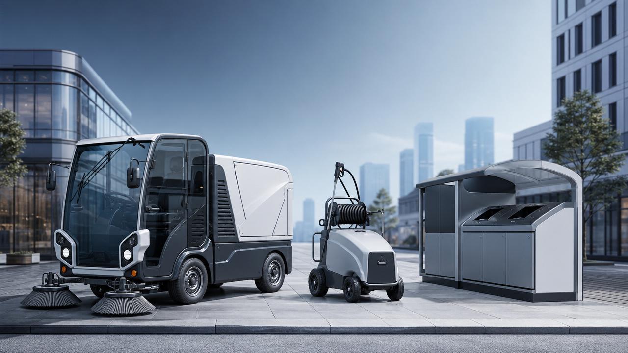 What municipal cleaning equipment works best in dense cities