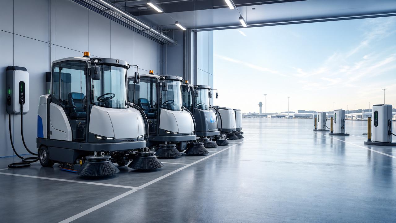 How do electric cleaning vehicles cut fleet costs?