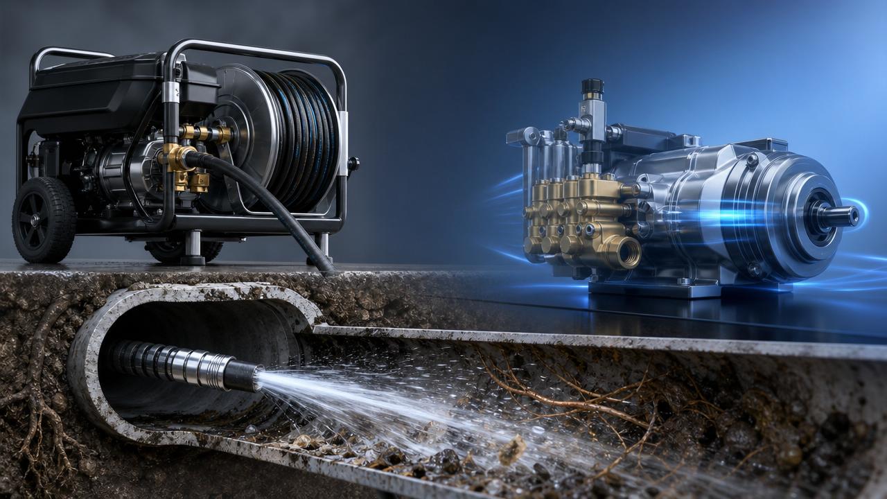 High-Pressure Drainage Cleaners: PSI, Flow Rate, and Hose Length Explained