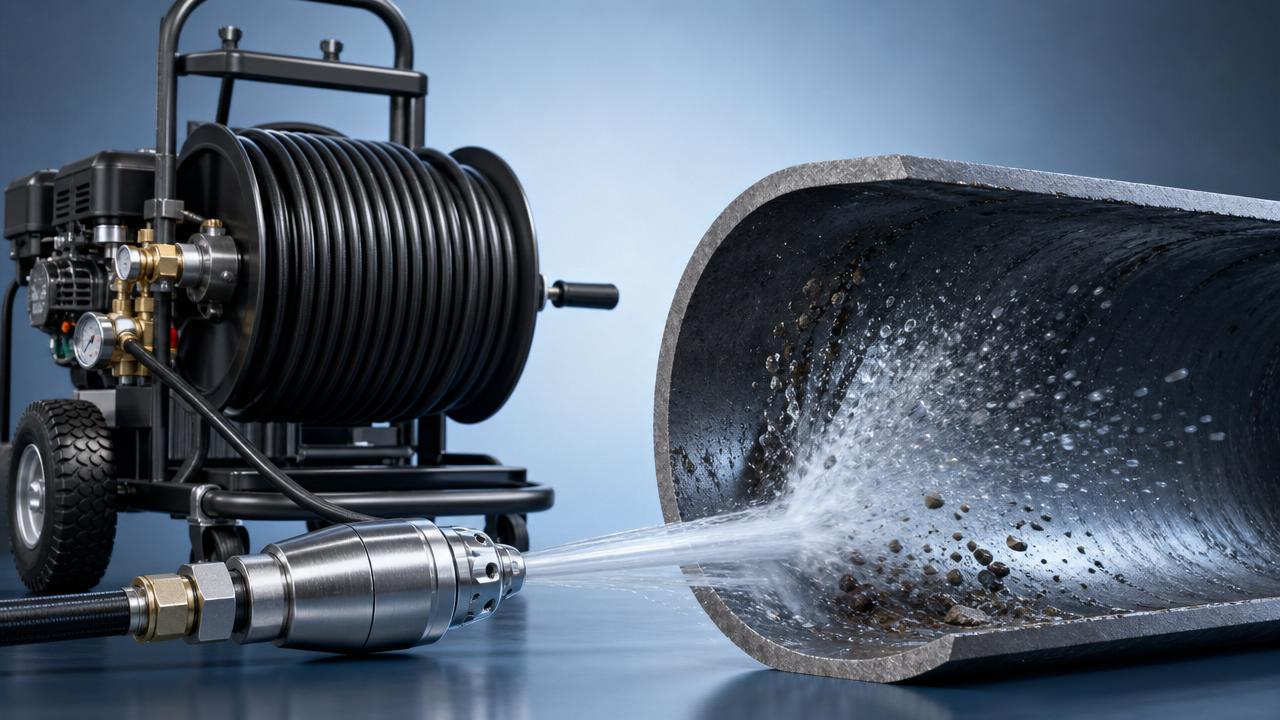 High-Pressure Sewer Cleaners: PSI, Flow Rate, and Hose Length Explained