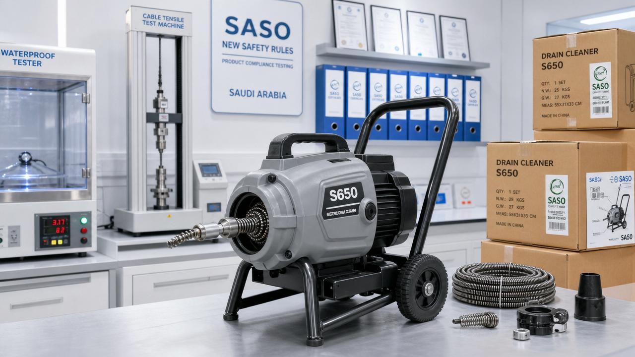 SASO Adds New Safety Rule for Electric Drain Augers