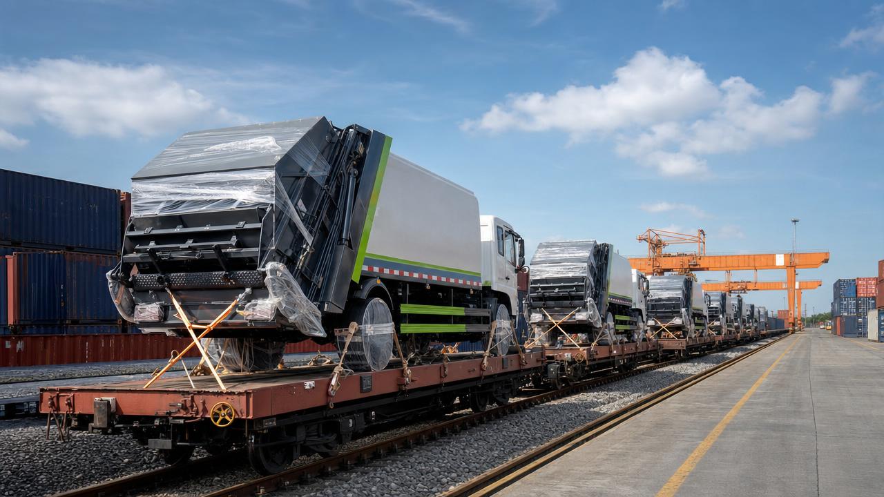 Xi’an Rail Launch Cuts Garbage Truck Transit to 11 Days