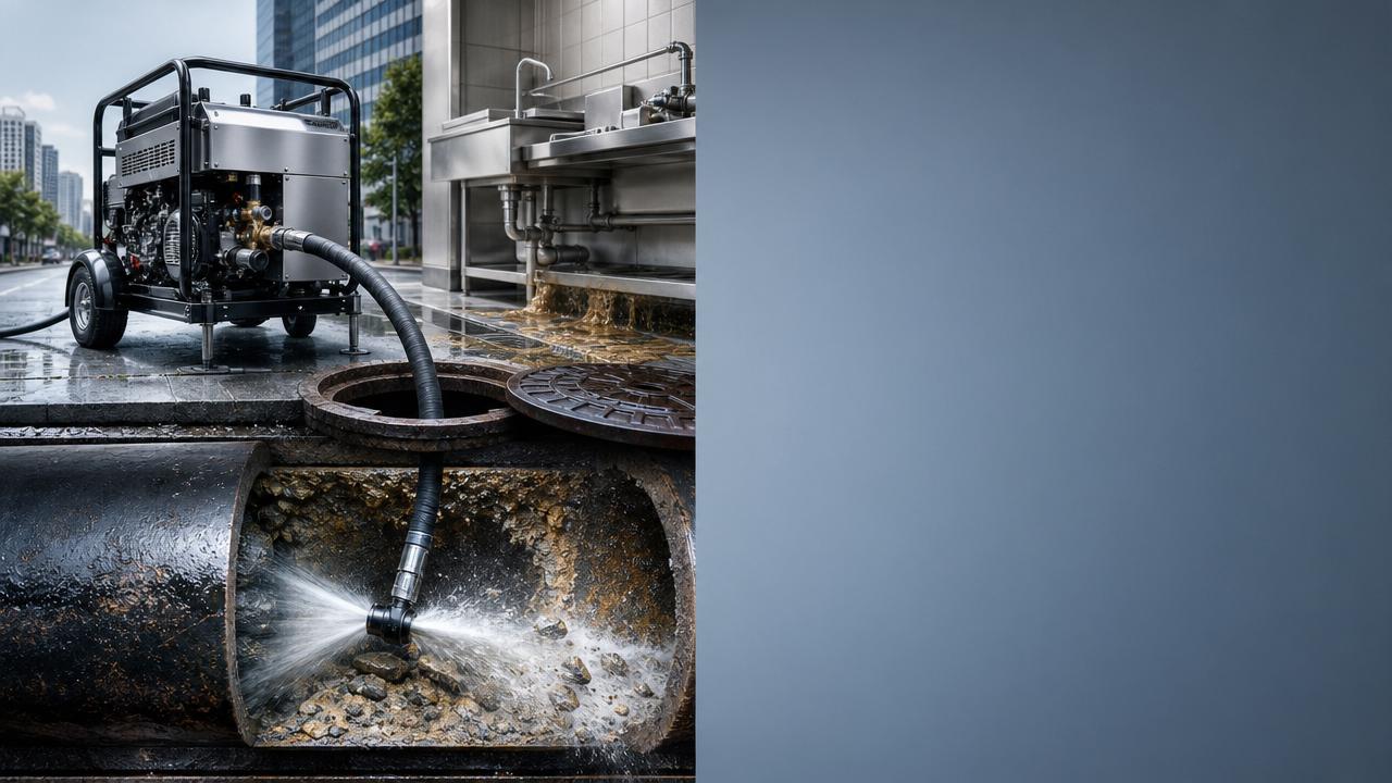 When to Use High-Pressure Drainage Cleaners for Blocked Sewer and Drain Lines