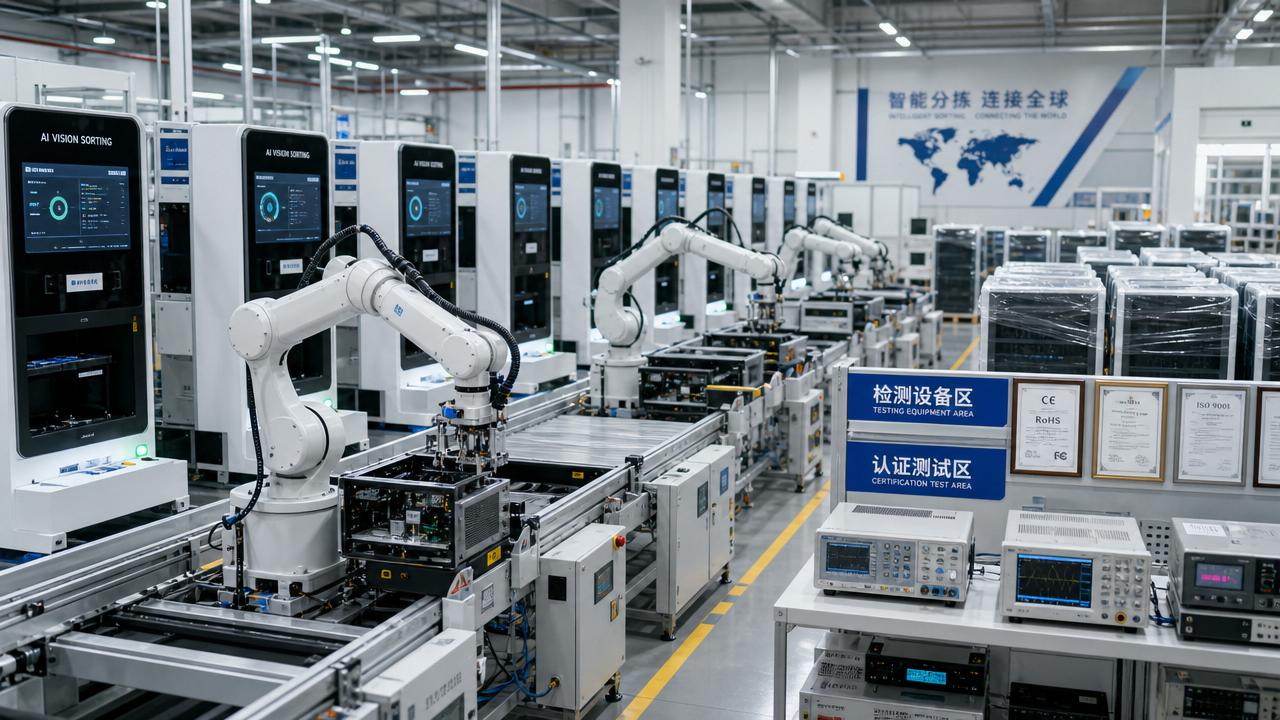AI Sorting Kiosk Line Starts Output in Dongguan