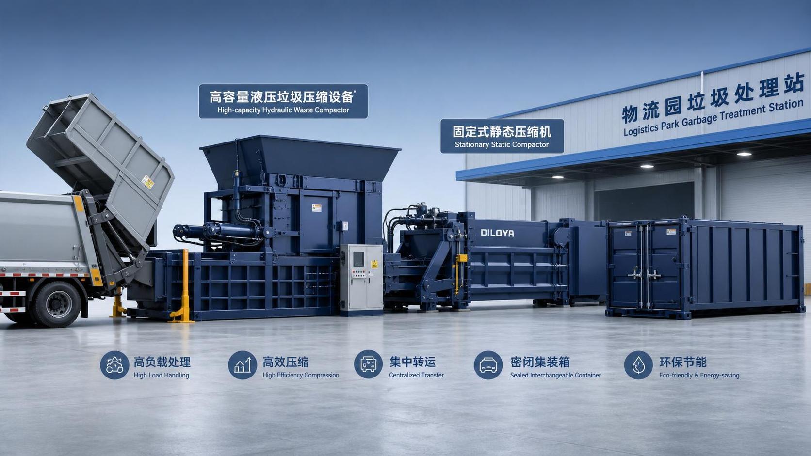 Hydraulic Garbage Compaction vs Static Compactors: Which Fits High-Volume Waste Sites?