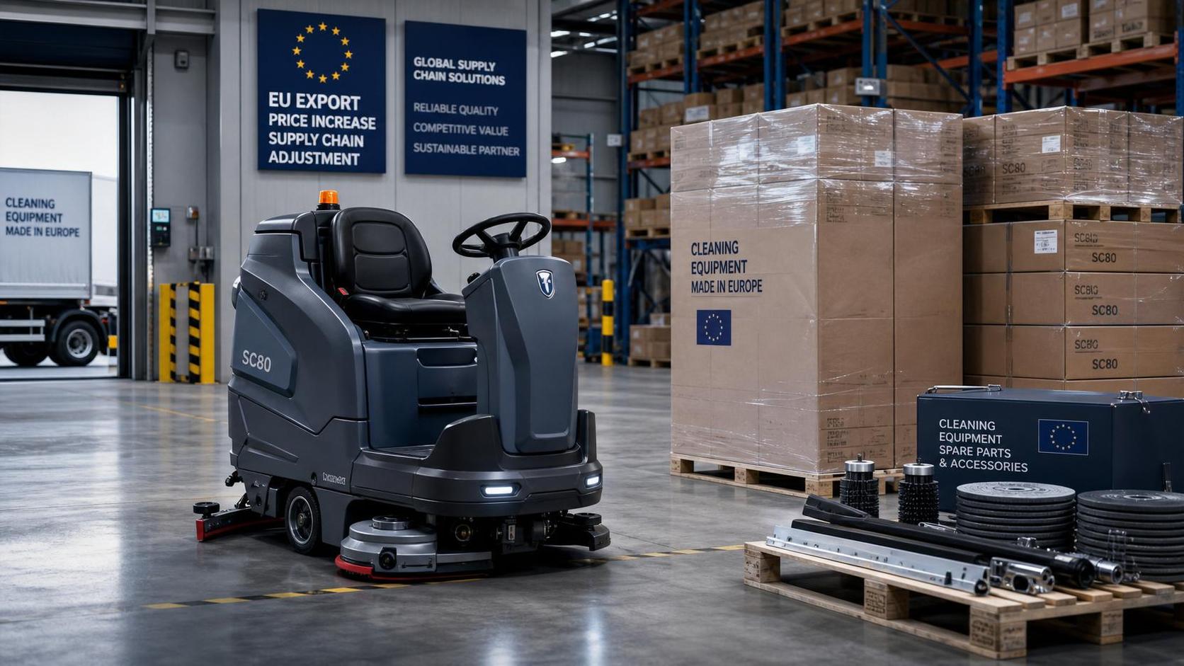 Q2 Europe Export Prices for Ride-on Floor Scrubbers Rise 12.3%