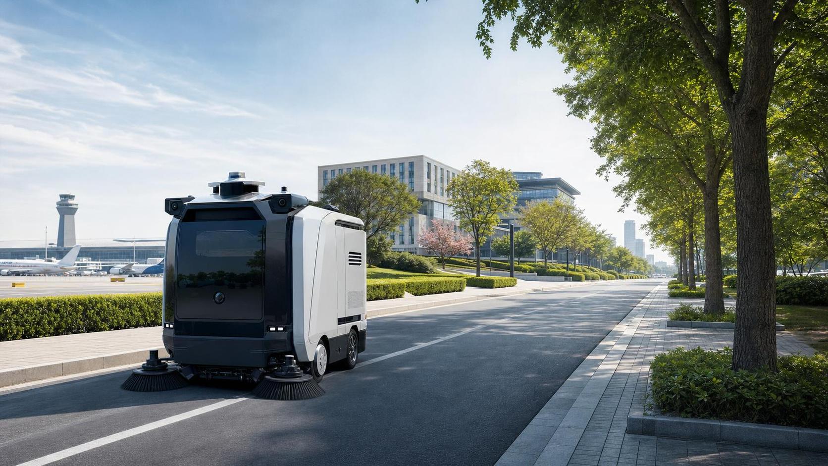 Where Automated Street Sweepers Work Best: Airports, Campuses, and Urban Roads