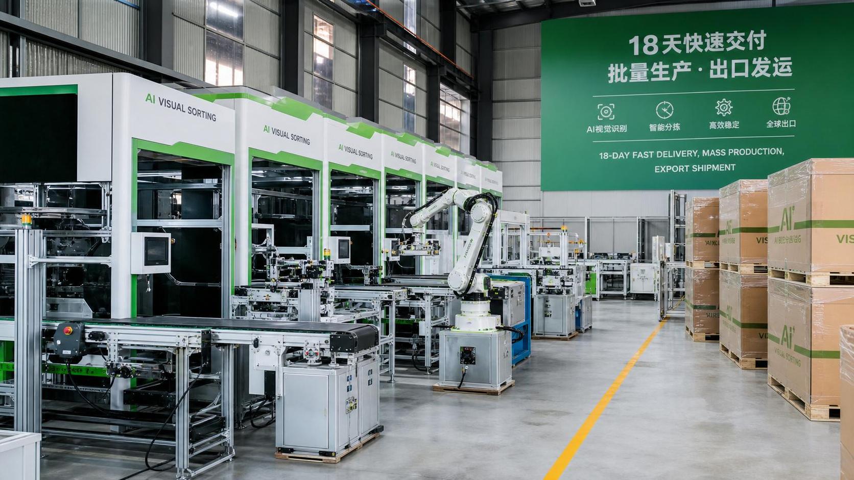 AI Sorting Kiosk Line Starts Production, Lead Time Falls to 18 Days